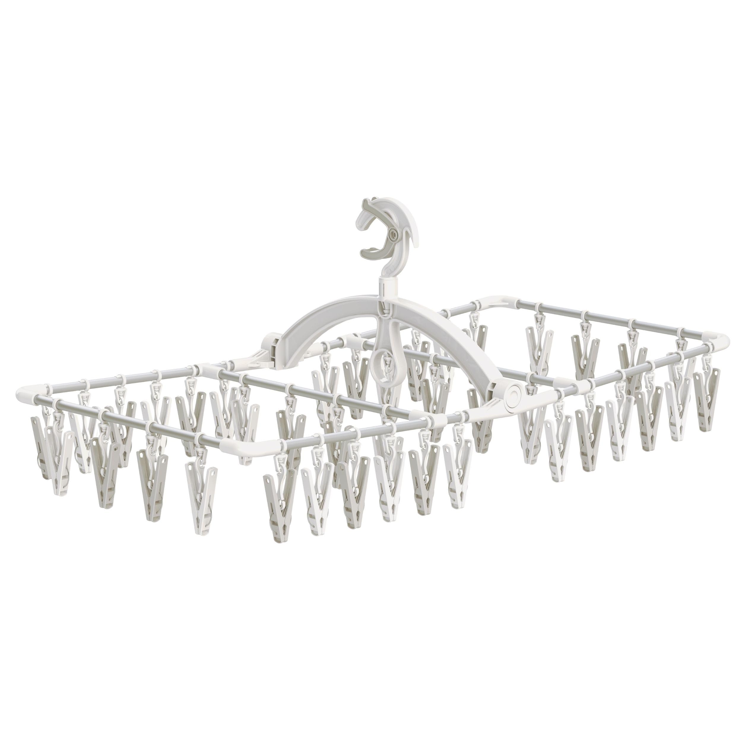 Amazon.co.jp: 東和産業 ラクMAX アルミ角ハンガー 長ピンチ 40個付